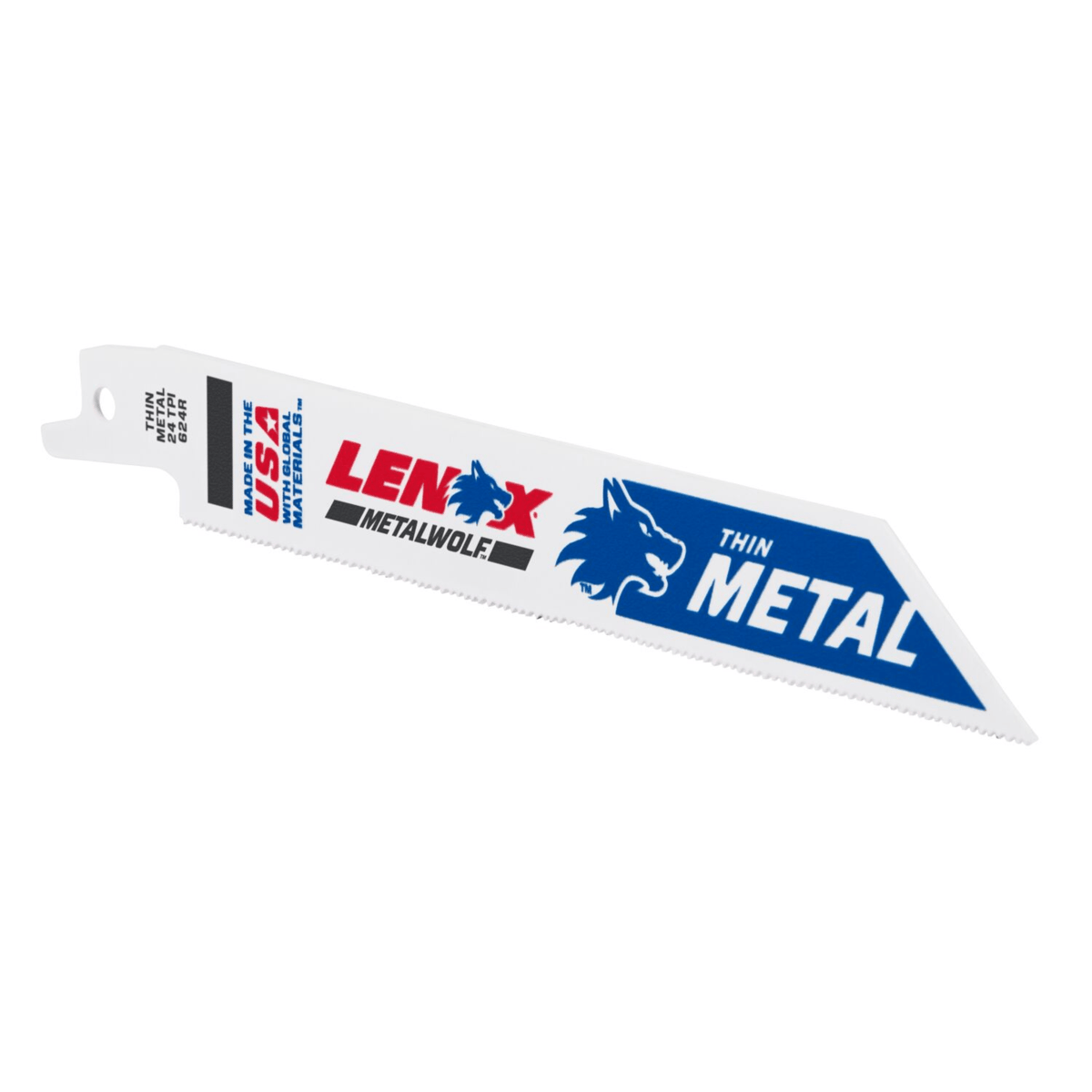 LENOX Bi-Metal Cutting Reciprocating Saw Blades, 6", 24 TPI, 25/Pack