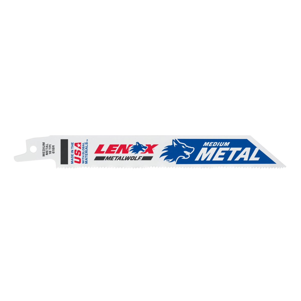 LENOX Bi-Metal Cutting Reciprocating Saw Blade, 6", 18 TPI, 25/Pack