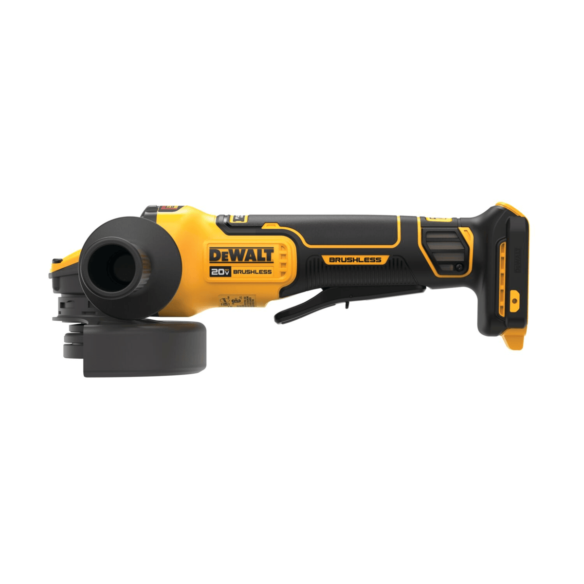 DEWALT 20V MAX Brushless Cordless Paddle Switch Angle Grinder, 4-1/2" to 5", Tool Only