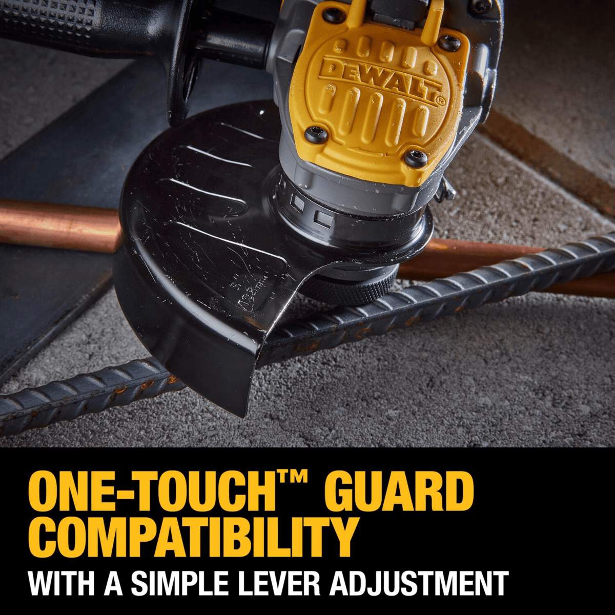 DEWALT 20V MAX Brushless Cordless Paddle Switch Angle Grinder, 4-1/2" to 5", Tool Only