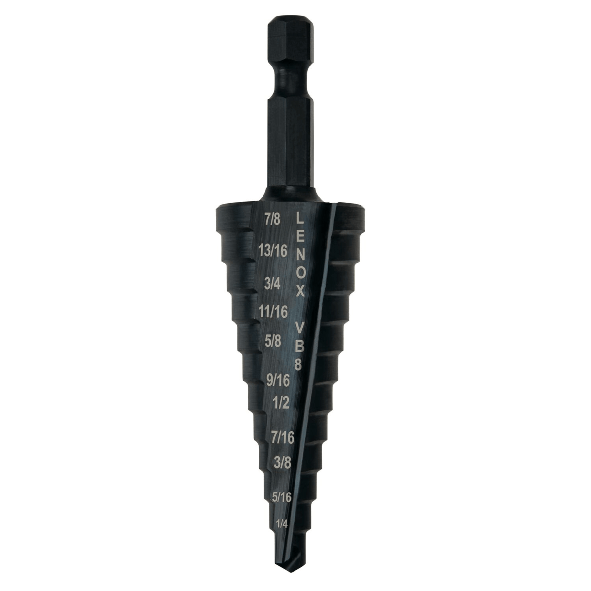 LENOX Vari-Bit VB8 Step Drill Bits, 3/16" to 7/8"