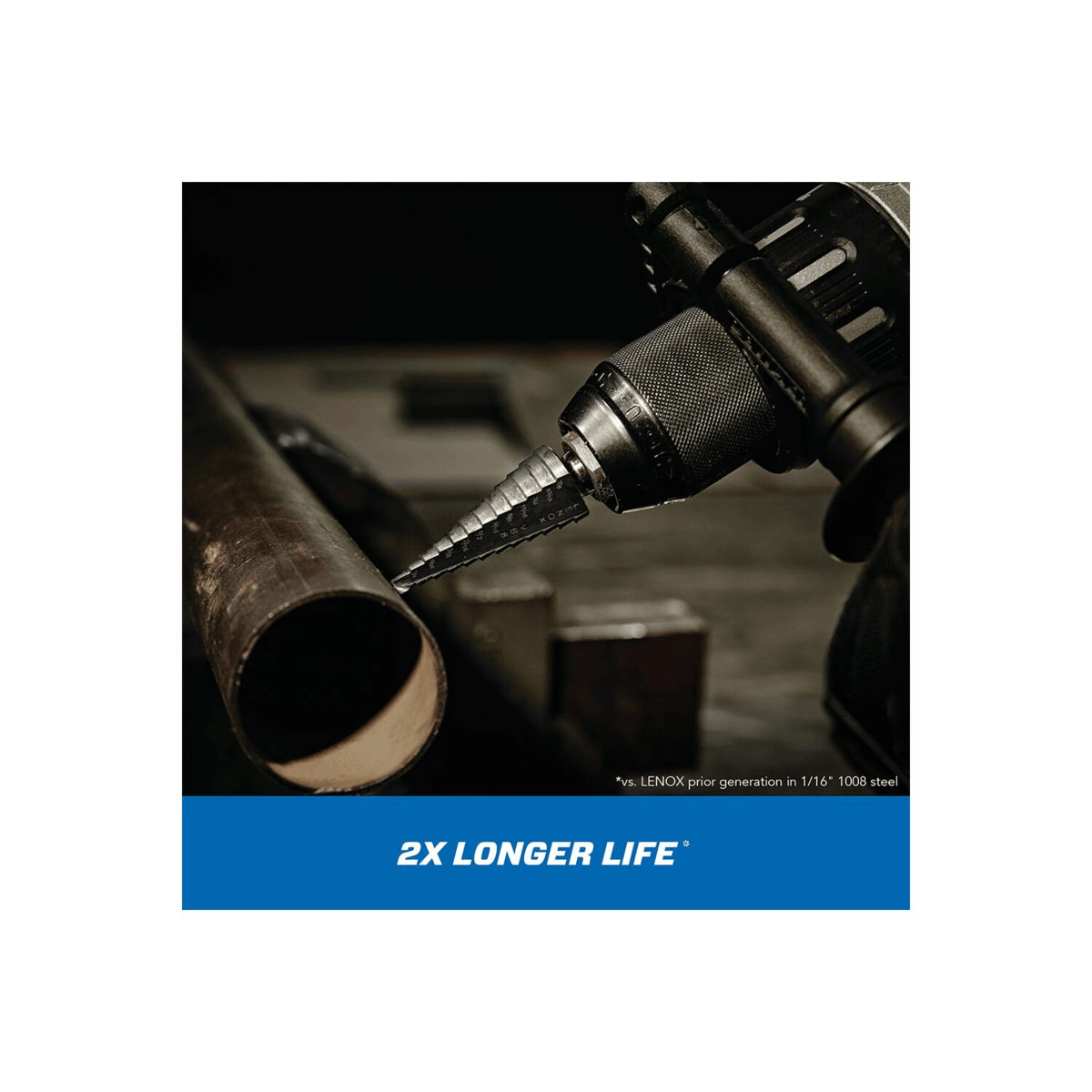LENOX Vari-Bit VB2 Step Drill Bits, 1/2" to 1"