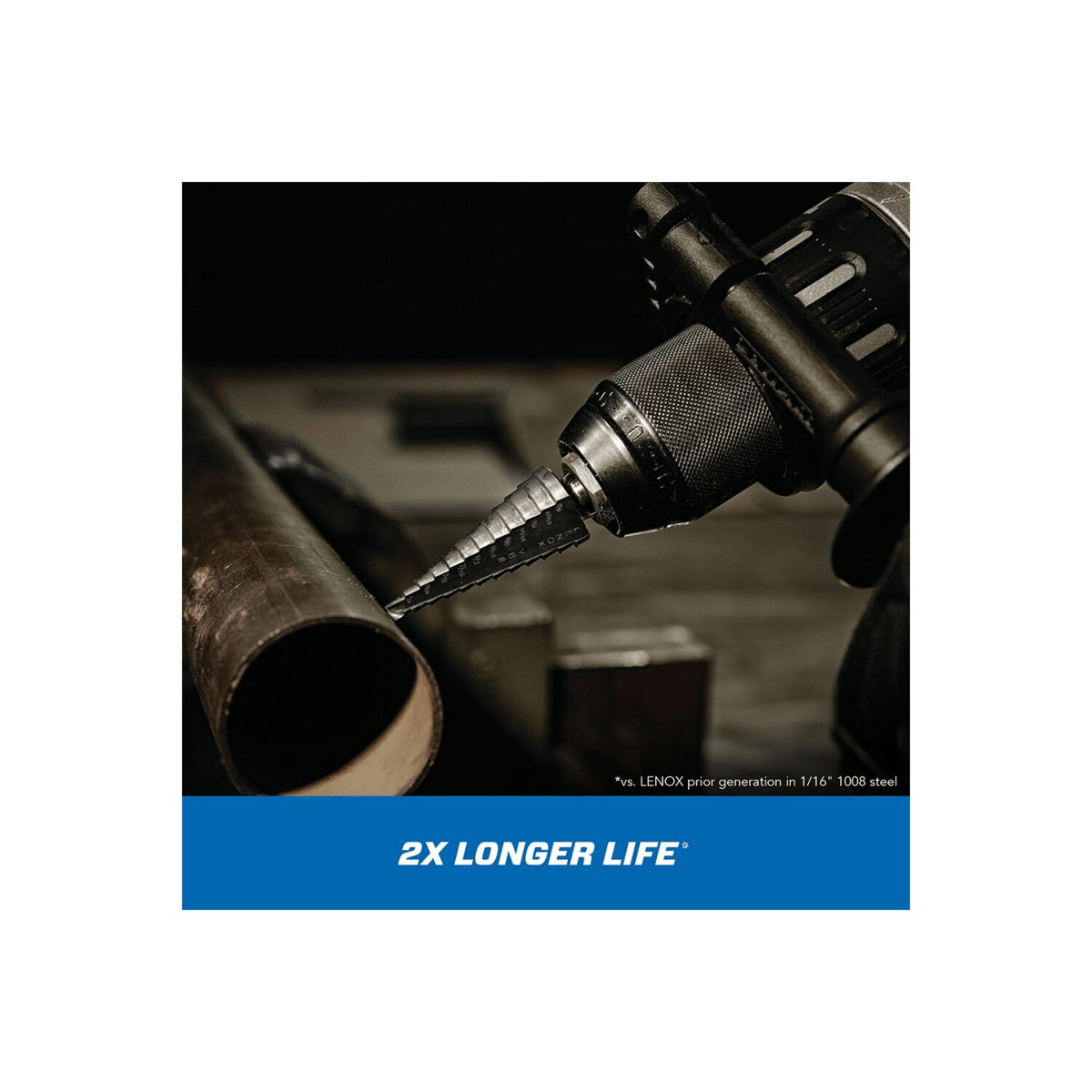 LENOX Vari-Bit VB11 Step Drill Bits, 7/8" to 1-1/8"