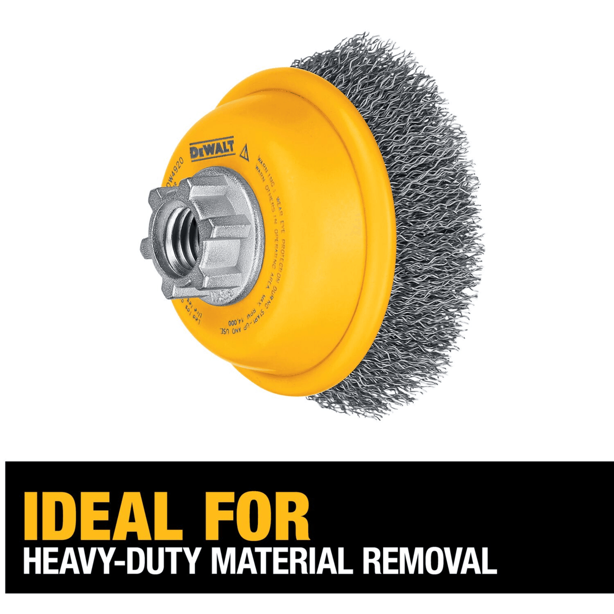 DEWALT Crimped Wire Cup, Carbon