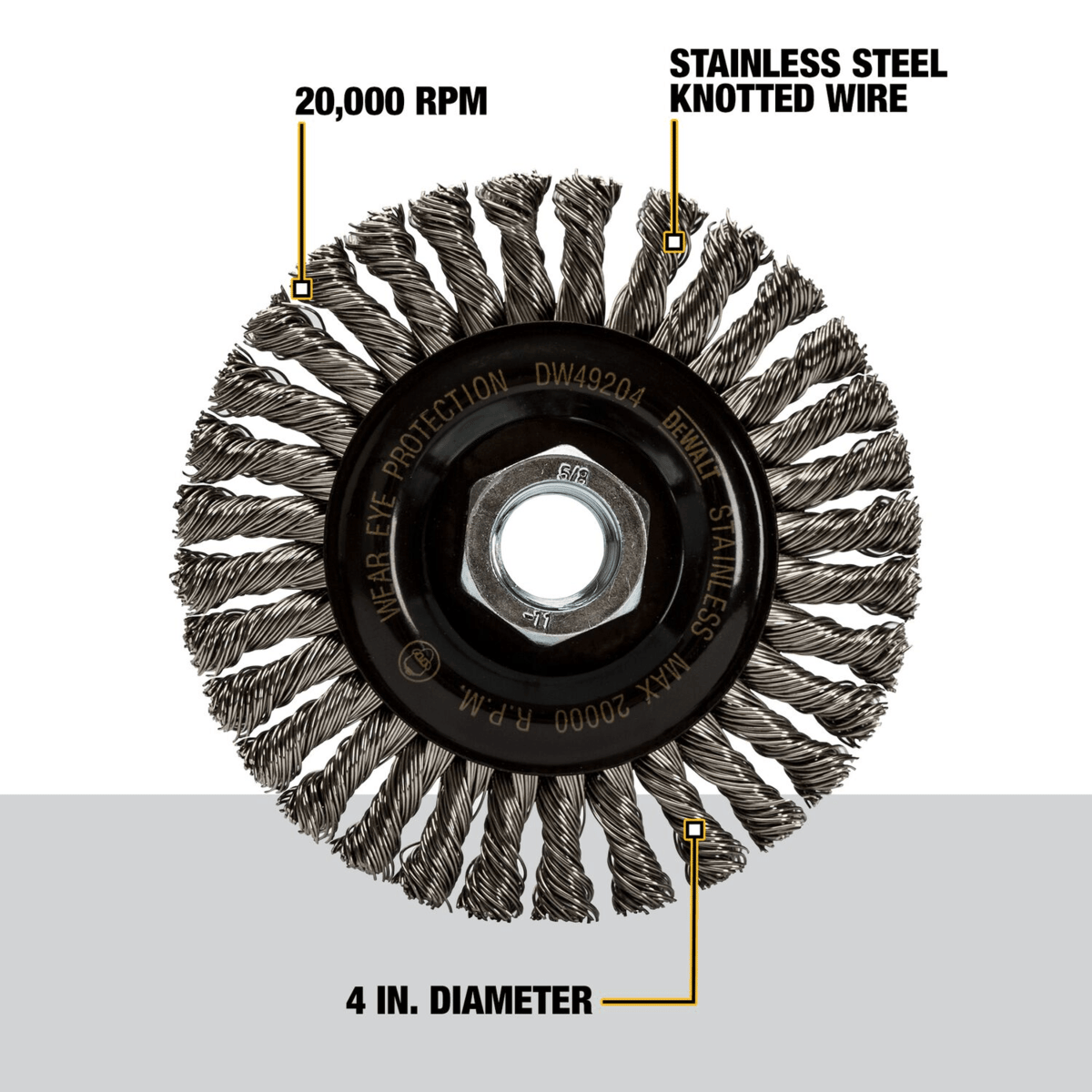 DEWALT Stringer Bead Wheel, SS