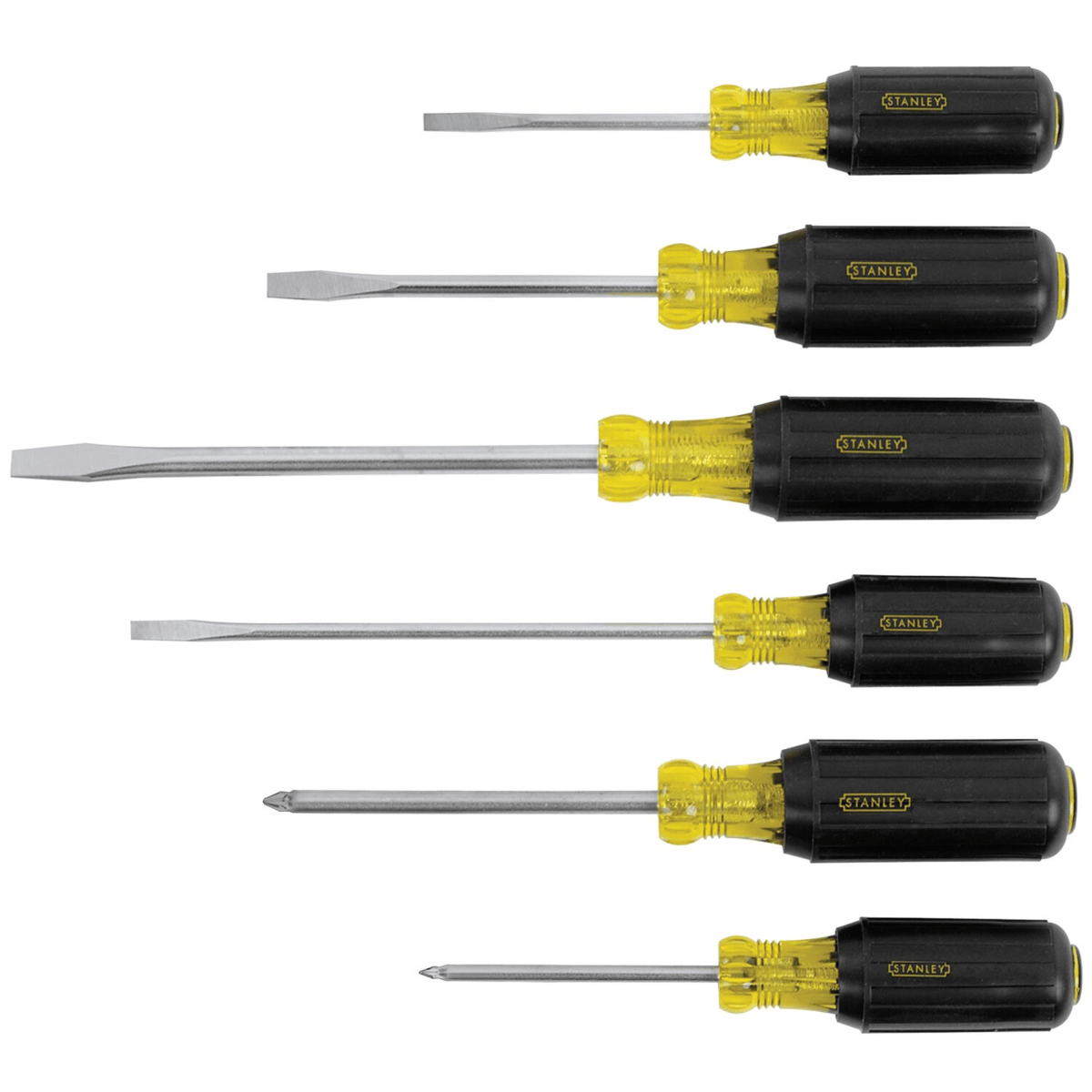 STANLEY 6-Piece Vinyl Grip Screwdriver Set
