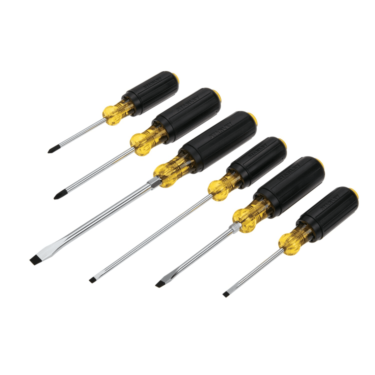 STANLEY 6-Piece Vinyl Grip Screwdriver Set