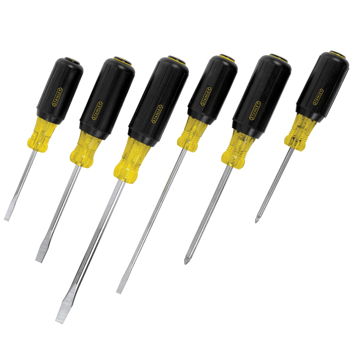 STANLEY 6-Piece Vinyl Grip Screwdriver Set
