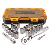 DEWALT 23-Piece 1/2" Drive Combination Socket Set