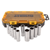 DEWALT 10-Piece 1/2" Drive Deep Metric Socket Set
