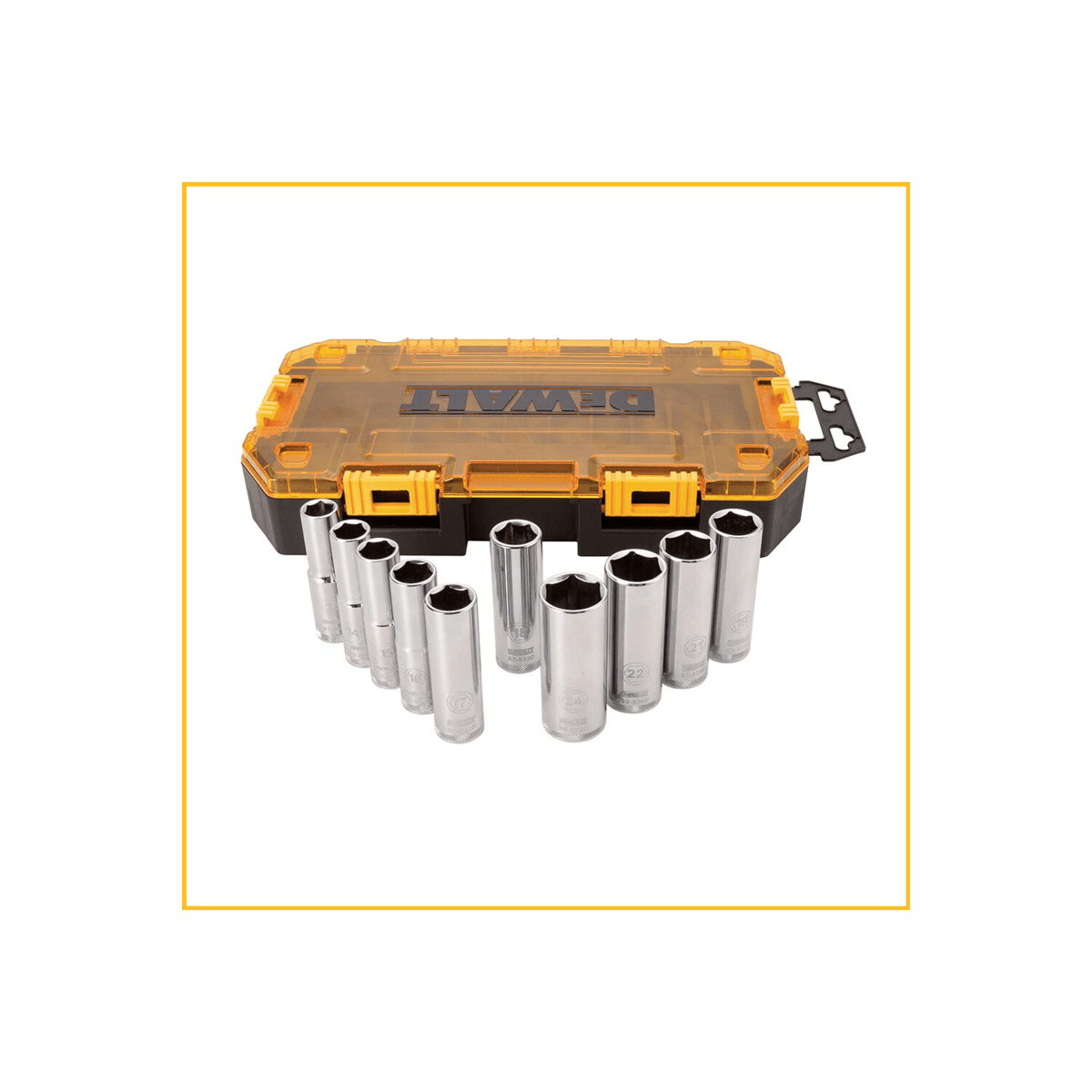 DEWALT 10-Piece 1/2" Drive Deep Metric Socket Set