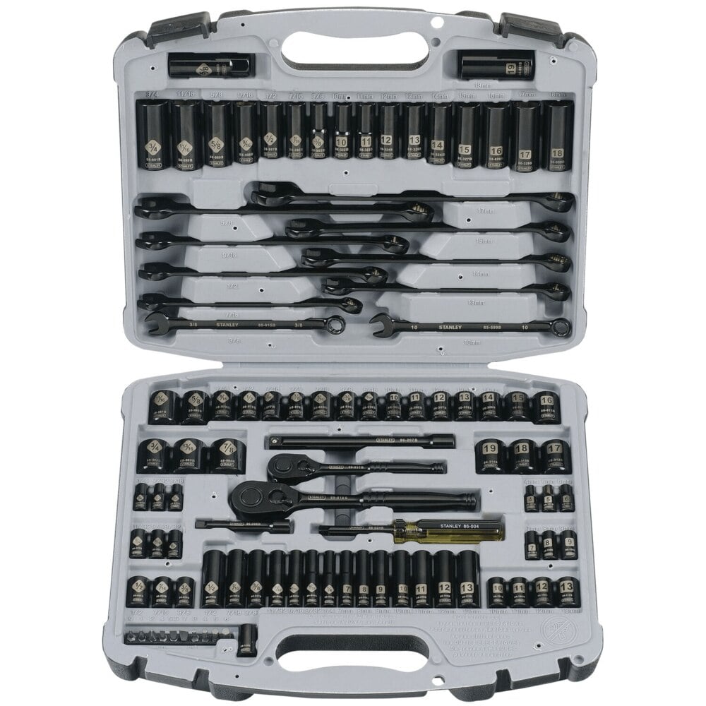 STANLEY 99-Piece Black Chrome Socket Set