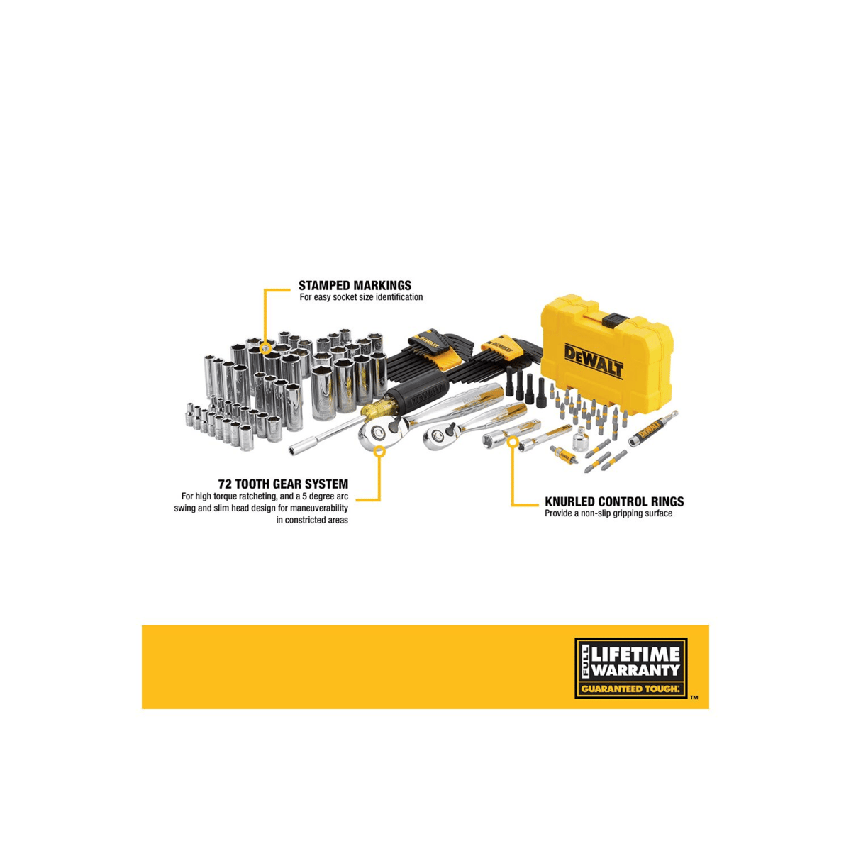 DEWALT 108-Piece Mechanics Tool Set