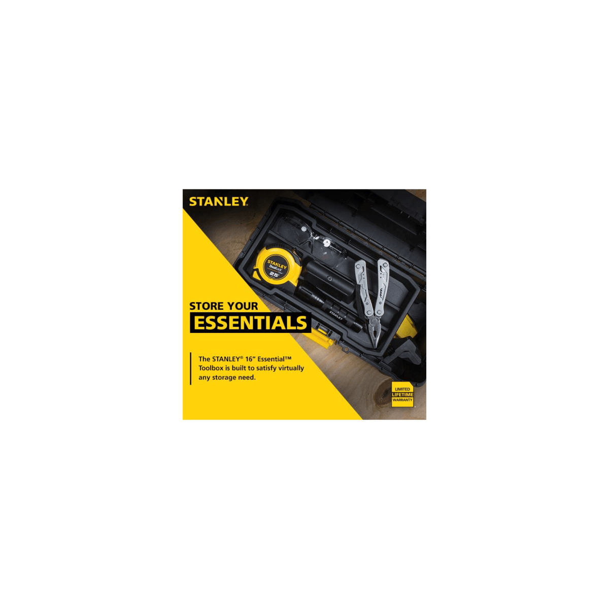 STANLEY ESSENTIAL Toolbox, 16"