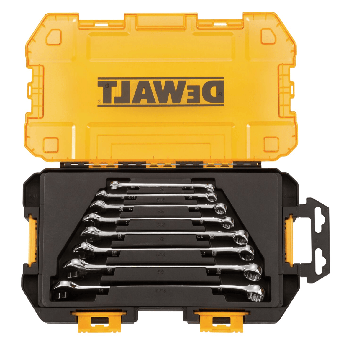 DEWALT TOUGH BOX Standard 8-Piece Combination Wrench Set