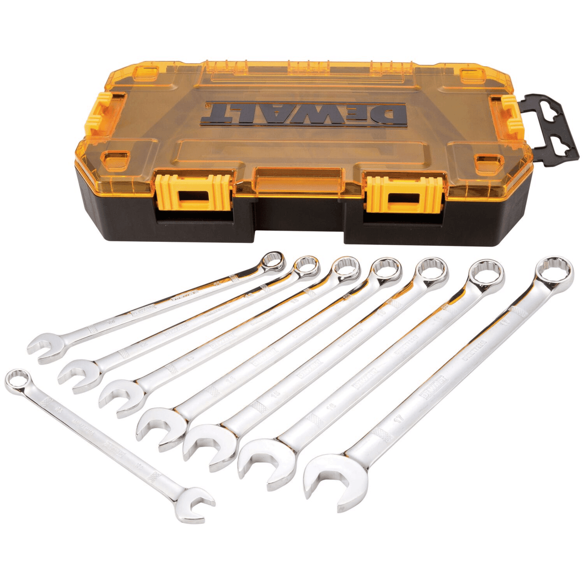 DEWALT TOUGH BOX Metric 8-Piece Combination Wrench Set