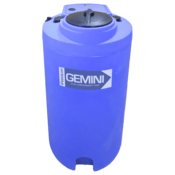 Peabody 40 Gal Gemini Dual Containment® Tank - LPE SD 1.5 - Blue - Dome, 01-29436
