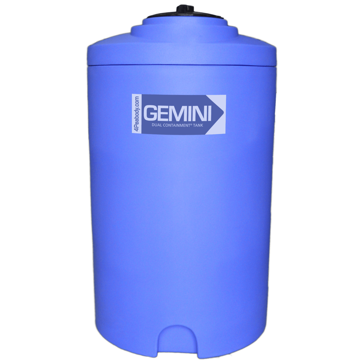 Peabody 65 Gal Gemini Dual Containment® Tank - LPE SD 1.5 - Blue, 01-29920