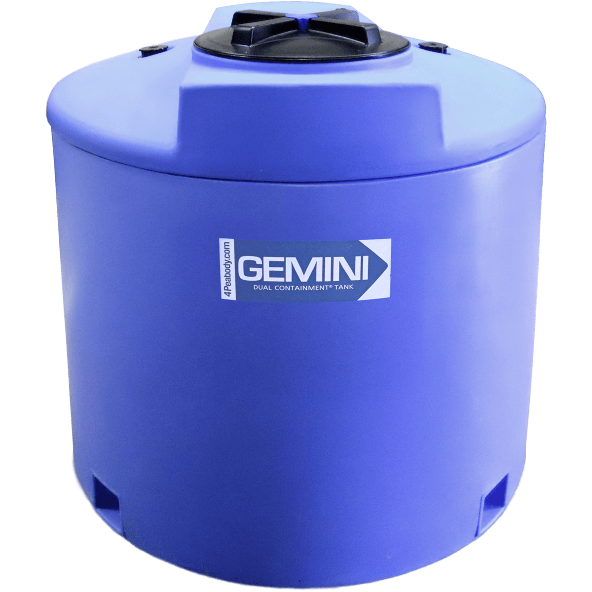 Peabody 220 Gal Gemini Dual Containment® Tank - LPE SD 1.5 - Blue, 01-14872