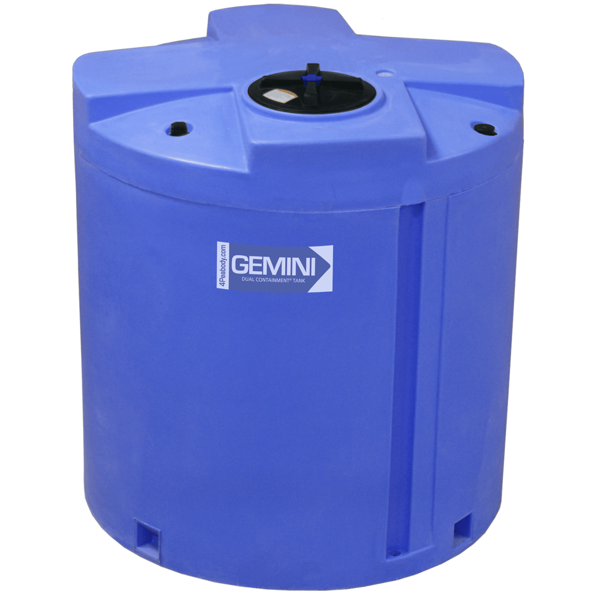 Peabody 500 Gal Gemini Dual Containment® Tank - LPE SD 1.5 - Blue, 01-14876