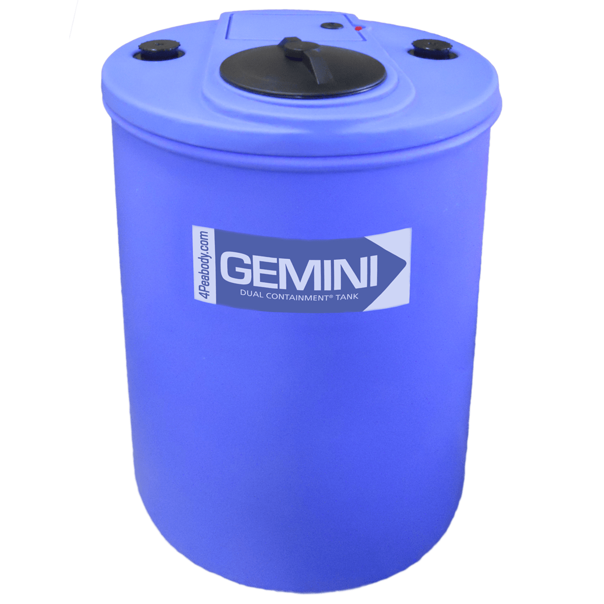 Peabody 62 Gal Gemini Dual Containment® Tank - LPE SD 1.5 - Blue Flat, 01-14877