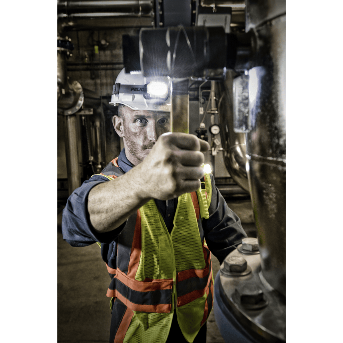 Pelican™ 2745 Safety Certified Headlamp, Safety Yellow