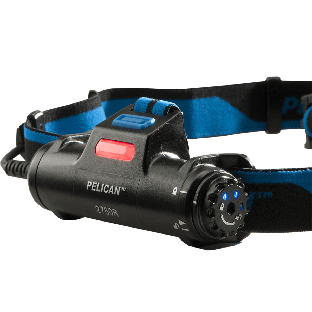 Pelican™ 2780R Rechargeable Headlamp, 3 interchangeable Covers (Black, White, Photoluminescent)