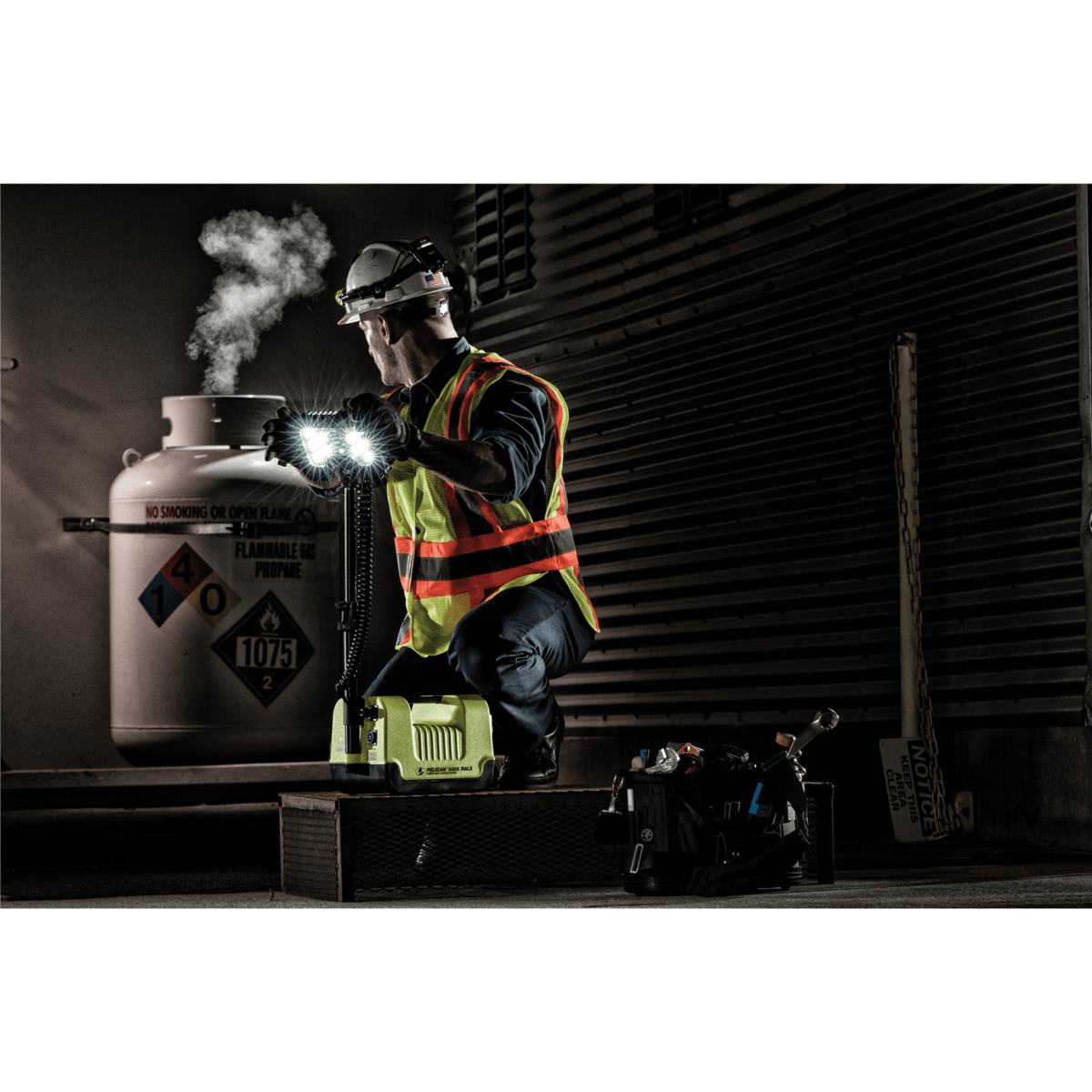 Pelican™ 9455 Safety Certified Remote Area Light, Safety Yellow