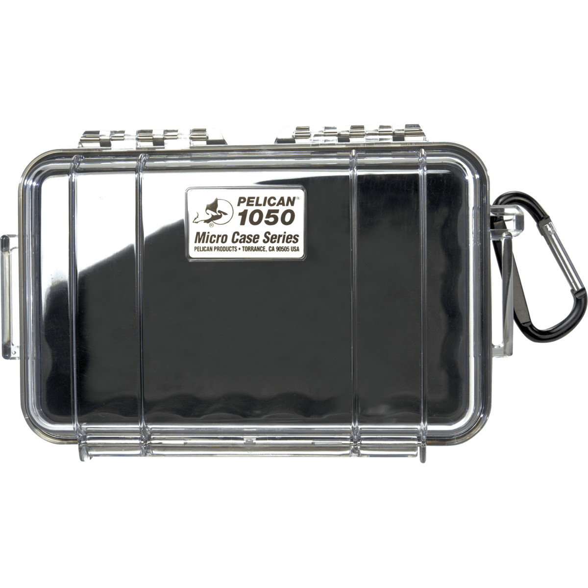 Pelican™ 1050 Micro Case, Interior: 8 x 5.1 x 3.1 in, Clear, Black