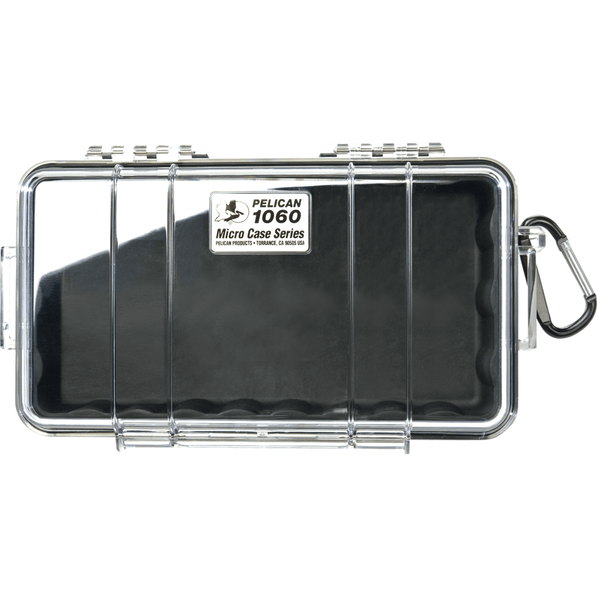 Pelican™ 1060 Micro Case, Interior: 8.3 x 4.3 x 2.3 in, Clear, Black