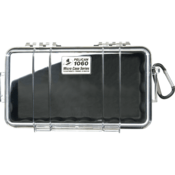 Pelican™ 1060 Micro Case, Interior: 8.3 x 4.3 x 2.3 in, Clear, Black