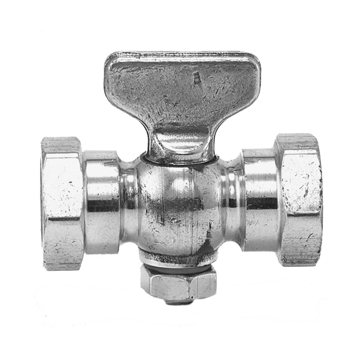Weksler Heavy Duty Tee Handle Gauge Cock, Brass, 1/4" Female Connections, 200 psi A10E