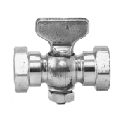 Weksler Heavy Duty Tee Handle Gauge Cock, Brass, 1/4" Female Connections, 200 psi A10E