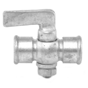 Weksler Lever Handle Gauge Cock, Brass, 1/4" Female Connections, 200 psi A12