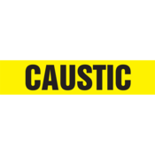 Self Stick Pipe Marker - Caustic, Outside Dia. 8" - 10", RPK185SSH