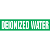 Self Stick Pipe Marker - Deionized Water, Outside Dia. 8" - 10", RPK253SSH