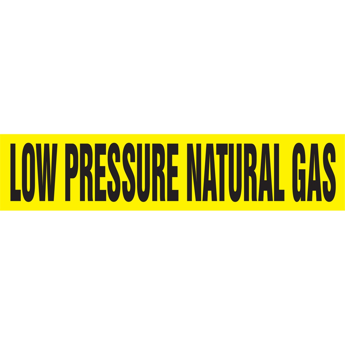 Self Stick Pipe Marker - Low Pressure Natural Gas, Outside Dia. 8" - 10", RPK491SSH
