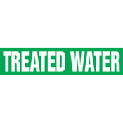 Self Stick Pipe Marker - Treated Water, Outside Dia. 8" - 10", RPK711SSH