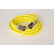 Kalas 25' YELLOW 10/3 HD Extension Cord, Lighted Ends, SJTW, KAL-10/3-25