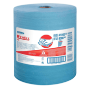 Kimberly-Clark Wypall X80 Wiper, 13.4" x 12.5", Blue-Jumbo, KCP-41043