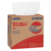Kimberly-Clark Wypall X80 Wiper, 16.8" x 9.1", White, 5 Bx/Case, 1 box, KCP-41048