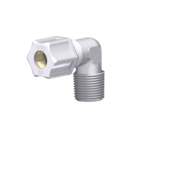 Jaco Plastic Tube Fitting, Male Elbows, PP, 1/2" Tube x 1/2"NPT(M), 40-8-8-P-PG, Pack of 10