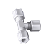Jaco Plastic Tube Fittings, Union Tees, PP, 1/2" Tube, 70-8-P-PG, Pack of 10