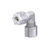 Jaco Plastic Tube Fittings, Union Elbows, PP, 1/2" Tube x 1/2" Tube, 50-8-P-PG, Pack of 10