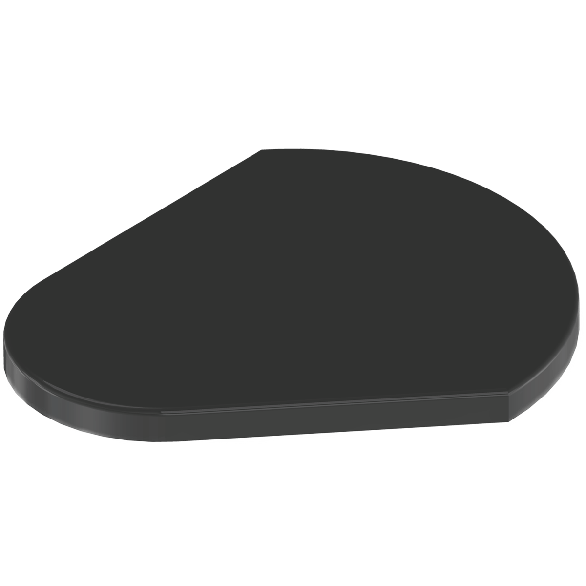 Peabody ProChem® ClamShell Funnel Cover - Black - Fits All Lid Sizes, 02-33045