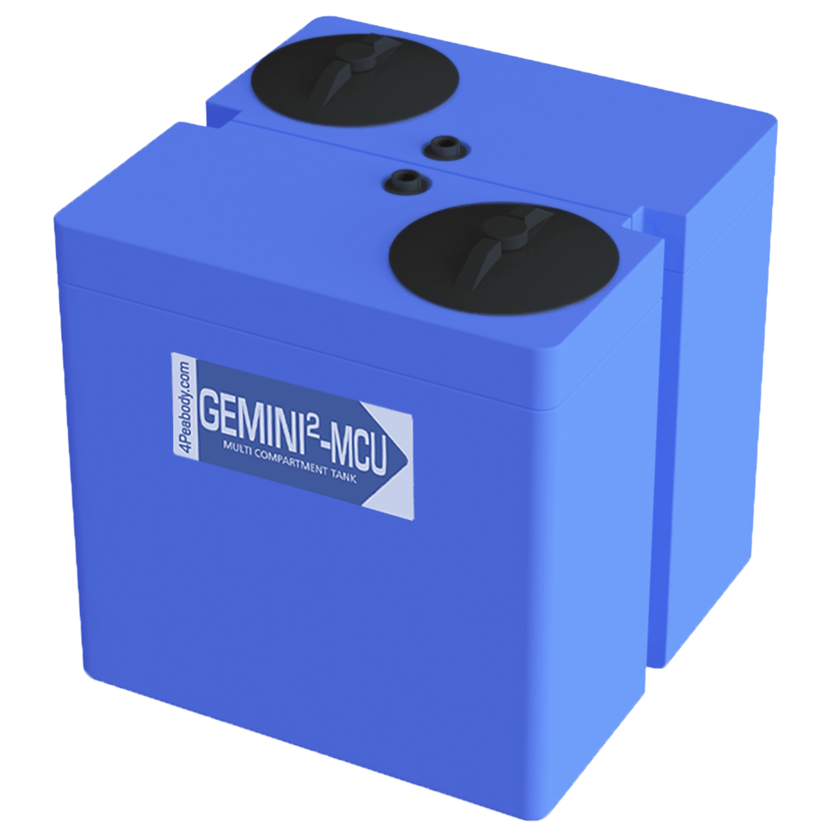 Peabody Gemini 2 MCU - 25"x25"x25" - #1 Assembly - LPE 1.5 - (2) 12 Gal Tanks, 01-31895