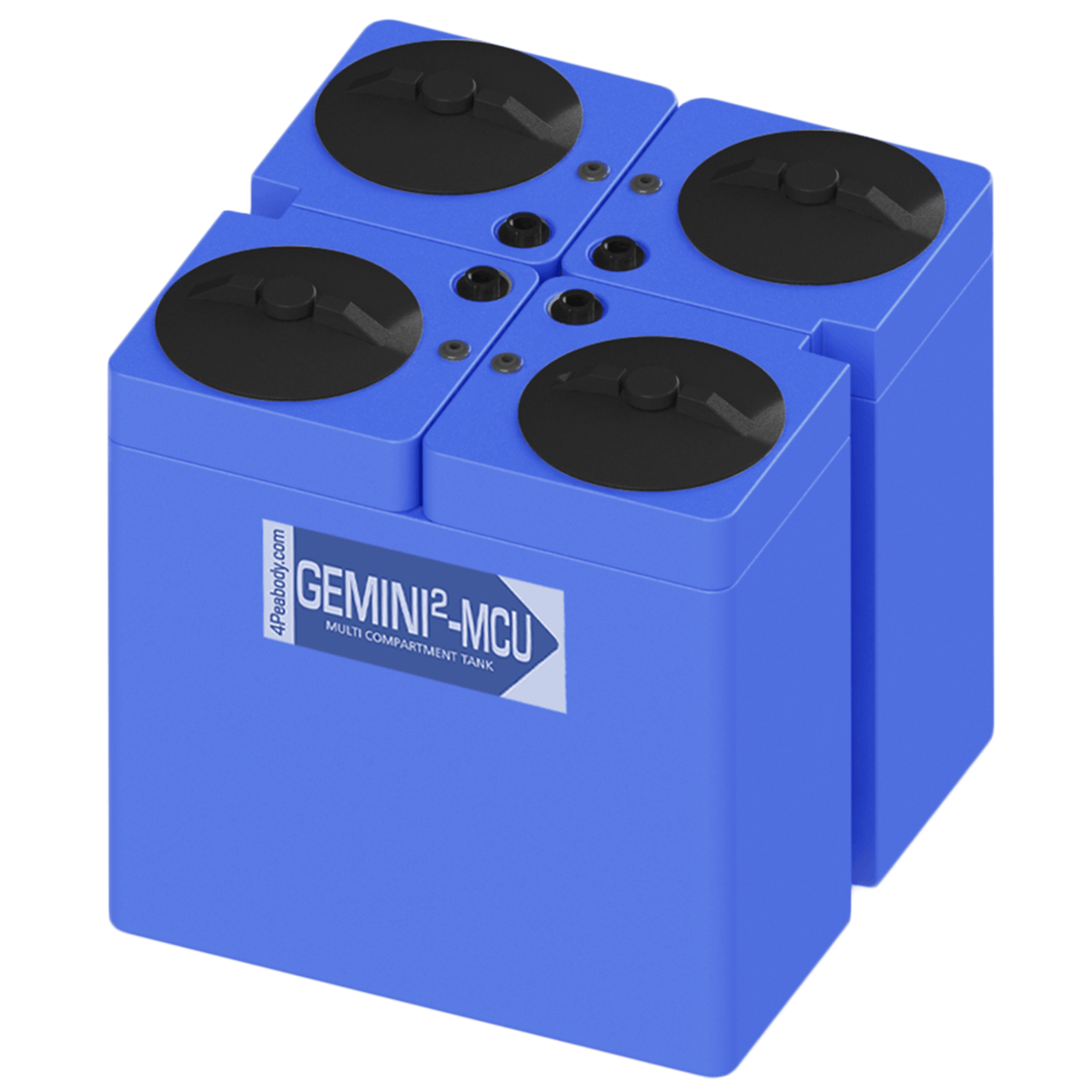 Peabody Gemini 2 MCU - 25"x25"x25" - #3 Assembly - LPE 1.5 - (4) 6 Gal Tanks, 01-31897