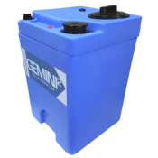 Peabody Square 10 Gal Gemini² Dual Containment® Tank - LPE SD 1.5 - Blue, 01-29816