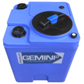 Peabody Square 20 Gal Gemini² Dual Containment® Tank - LPE SD 1.5 - Blue, 01-29333