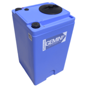 Peabody Square 40 Gal Gemini² Dual Containment® Tank - LPE SD 1.5 - Blue, 01-29655